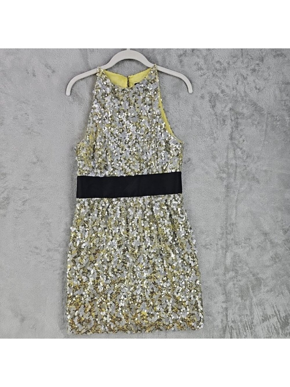 Robert Rodriguez Dress Womens 8 Multicolor Sequin Halter Mini Party Cocktail